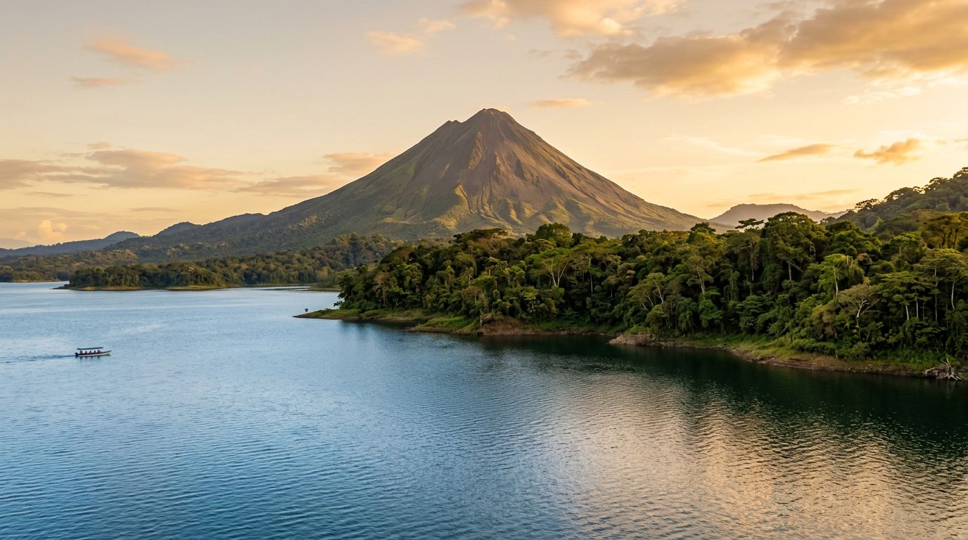 Lake Arenal Mid-Lake Panorama