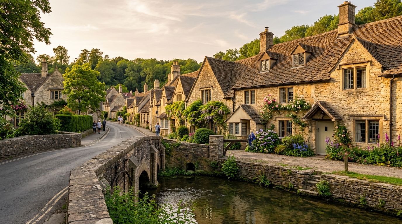 Castle Combe Village Bridge