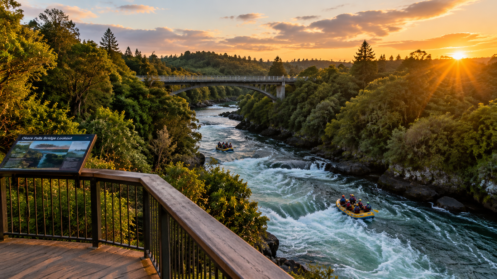 Okere Falls Bridge Lookout