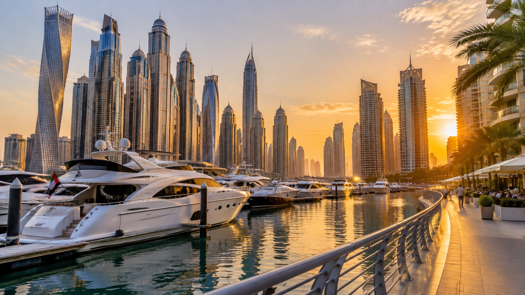 Dubai Marina Yacht Club Promenade