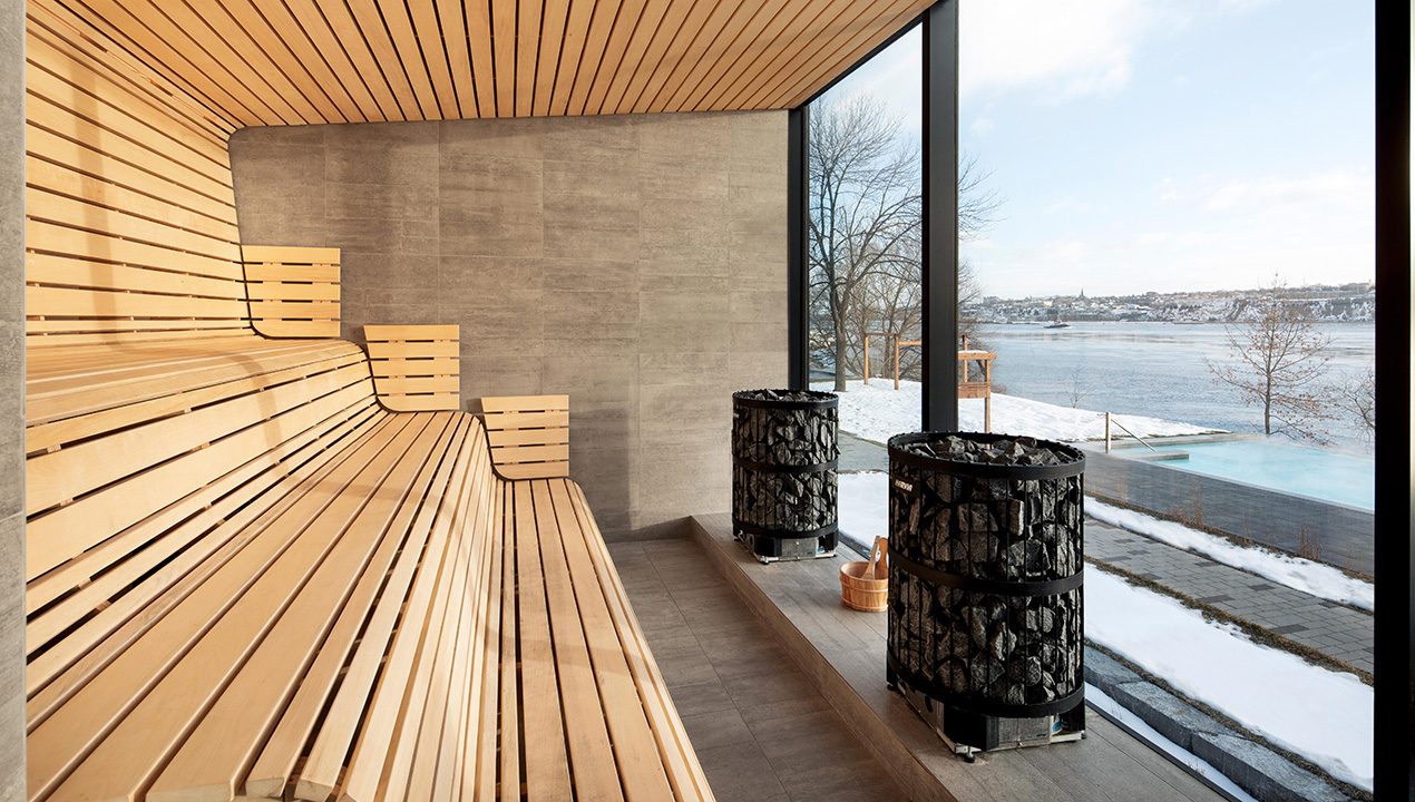 Sauna Glass Wall