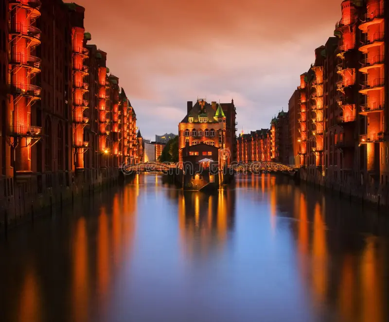 Hamburg Evening Lights Harbor Cruise on the Elbe