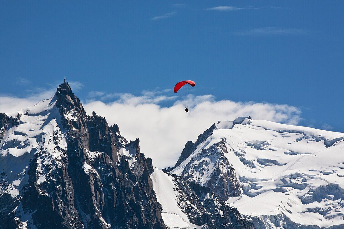 Chamonix Paragliding Over the Mont Blanc Valley