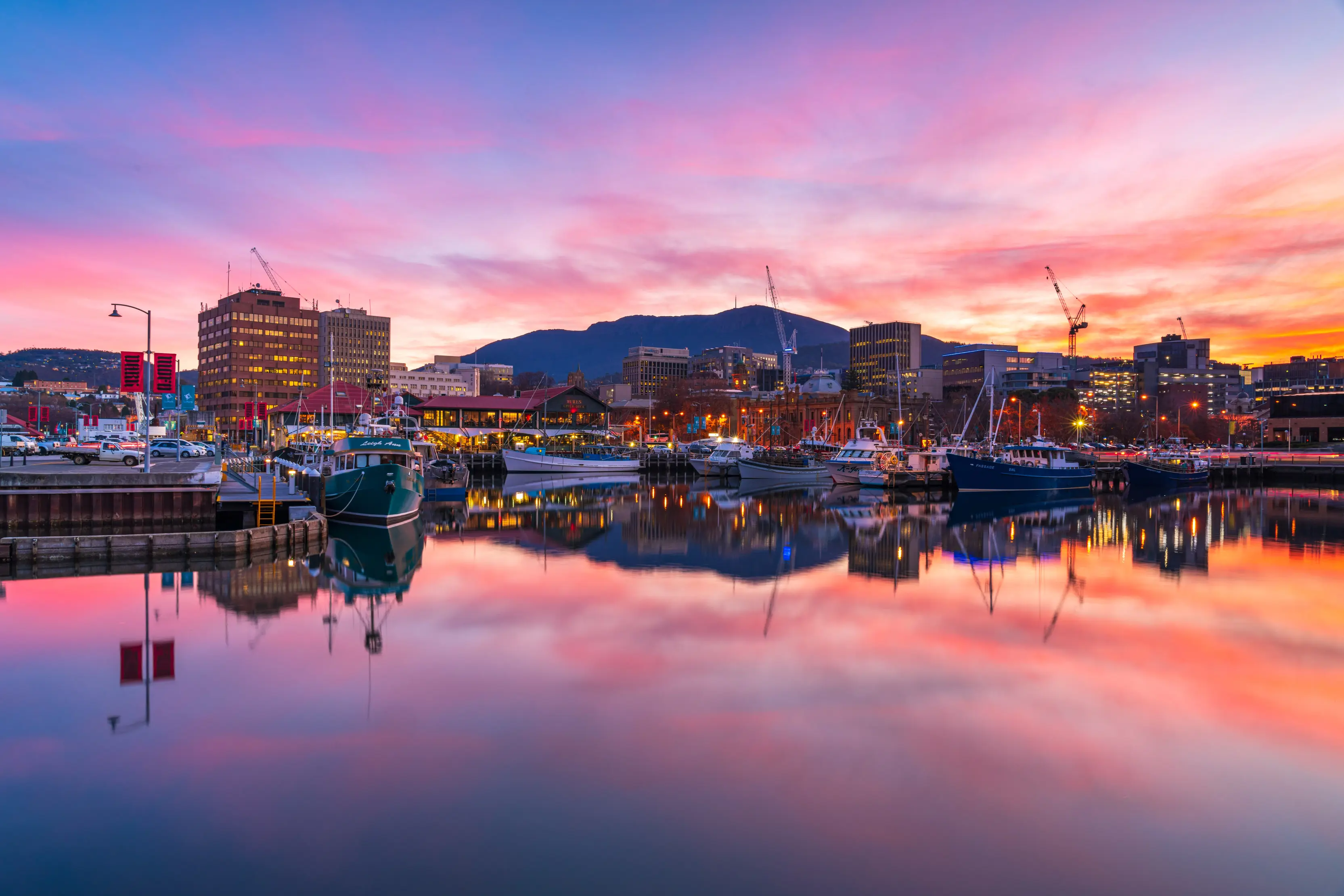 From Hobart or Adventure Bay