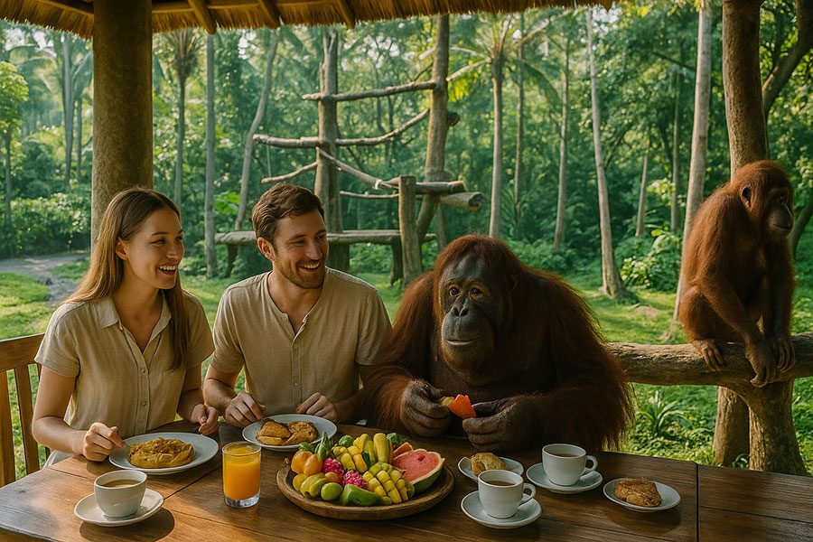 Breakfast With Orangutans Bali.time