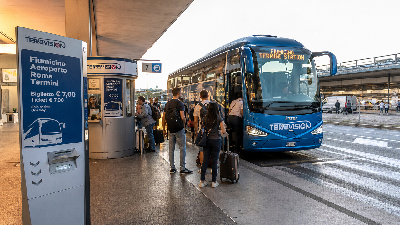 Your experience at Fiumicino to Termini Bus