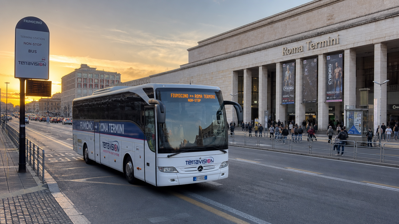 Fiumicino to Termini Bus