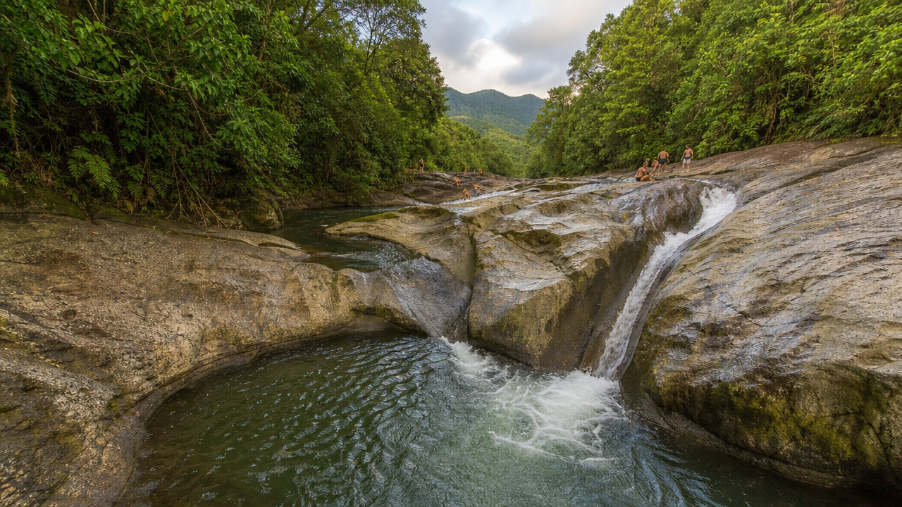 El Yunque Water Slides: Natural Rock Chutes