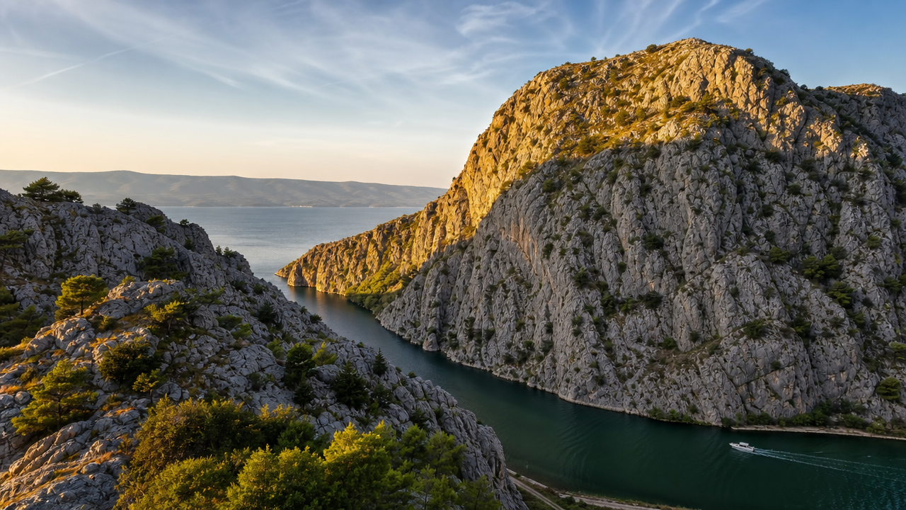 Flying the Cetina Canyon Zipline Above Omiš