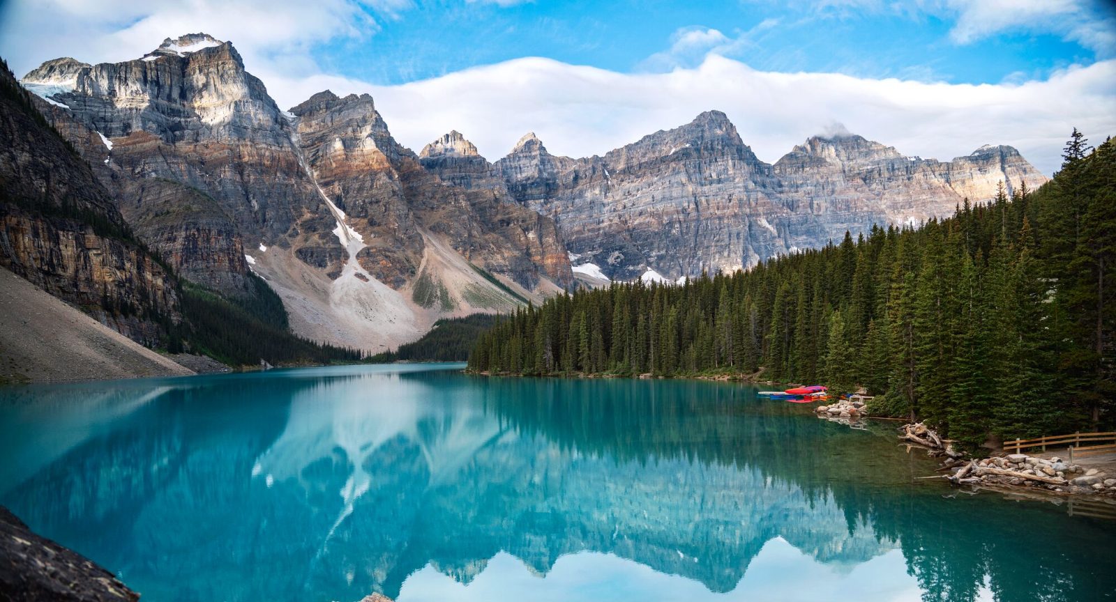 Riding the Moraine Lake Shuttle Bus in Banff