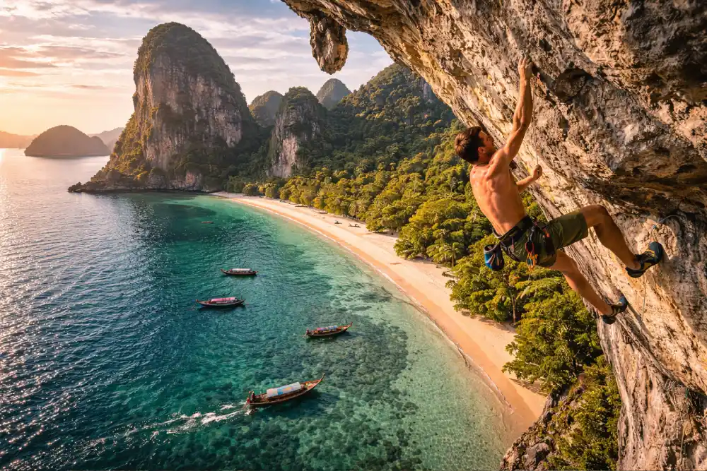 Rock Climbing Railay Beach