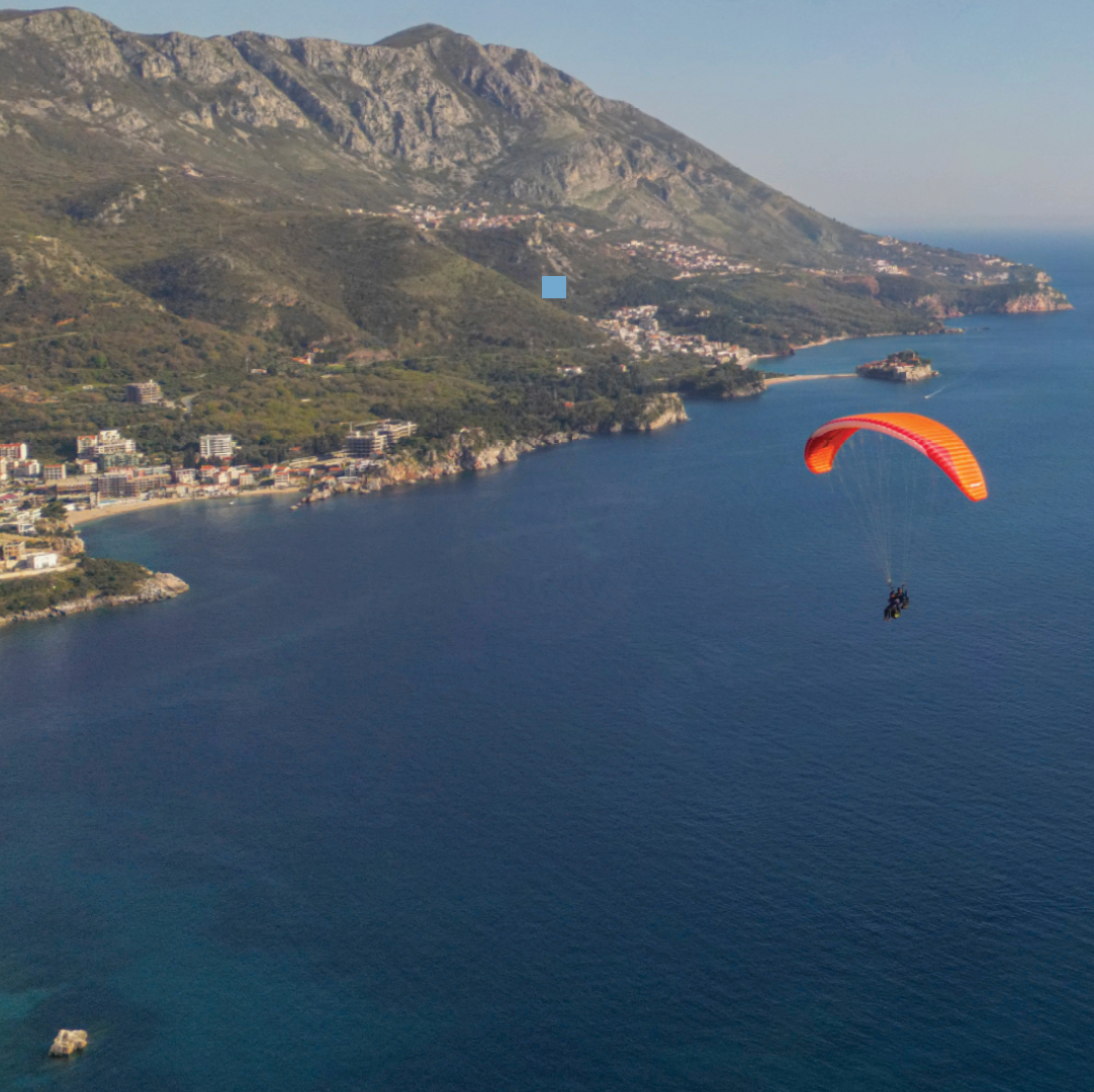 Budva Paragliding Above the Adriatic Riviera