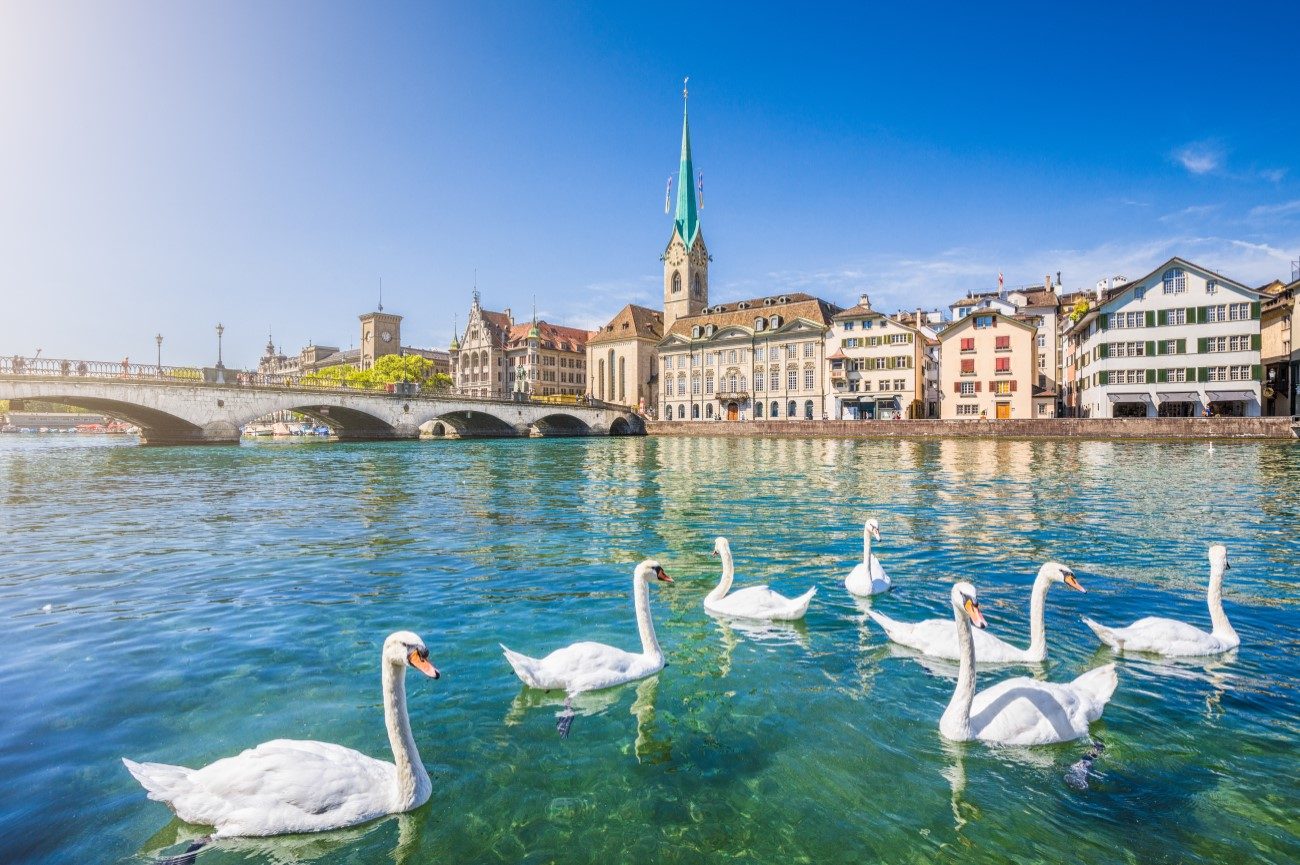 Limmat River banks
