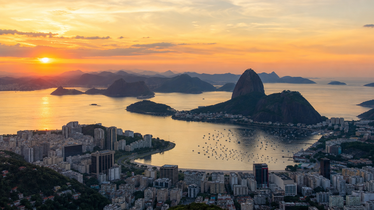 Sunset Time Rio De Janeiro
