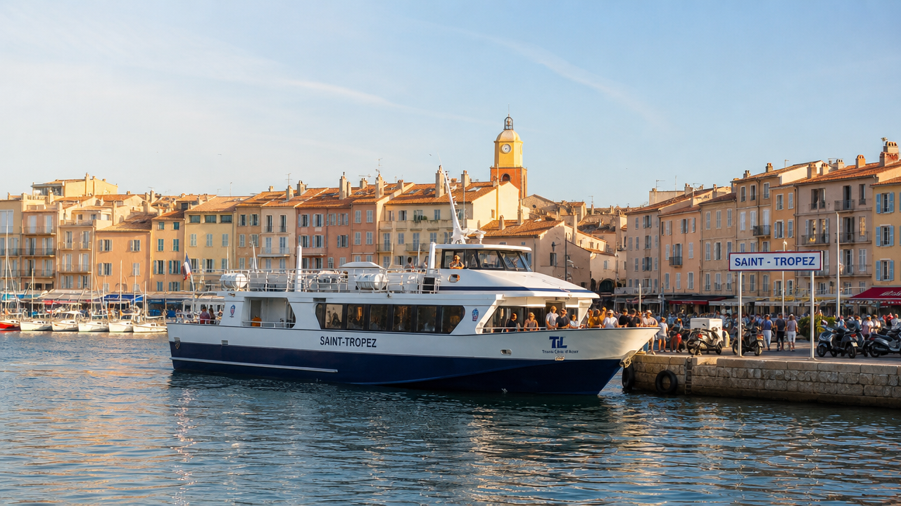 Cannes to Saint Tropez Boat Time