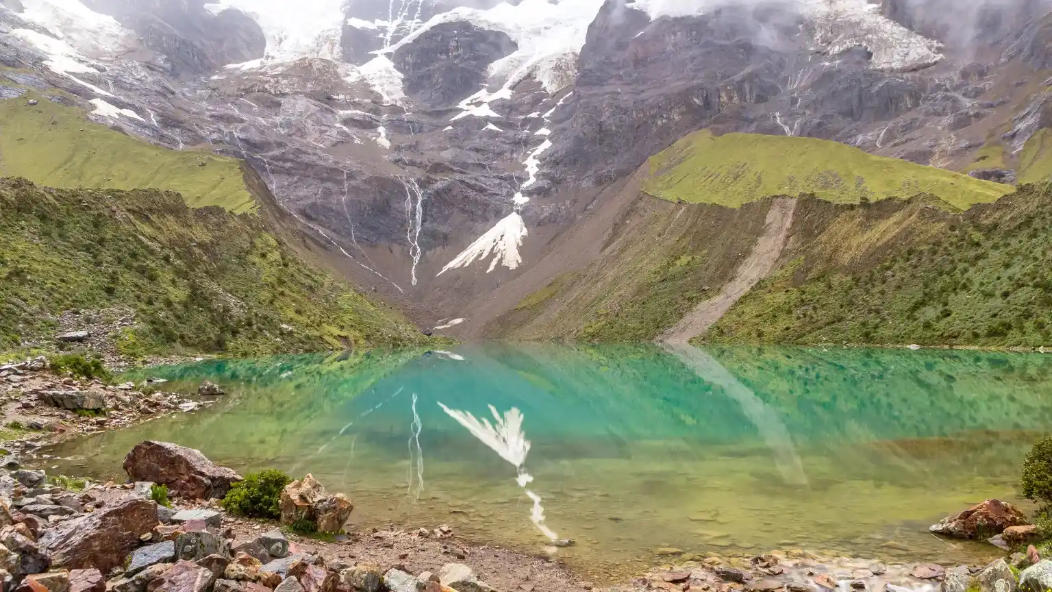 Humantay Lake Shoreline