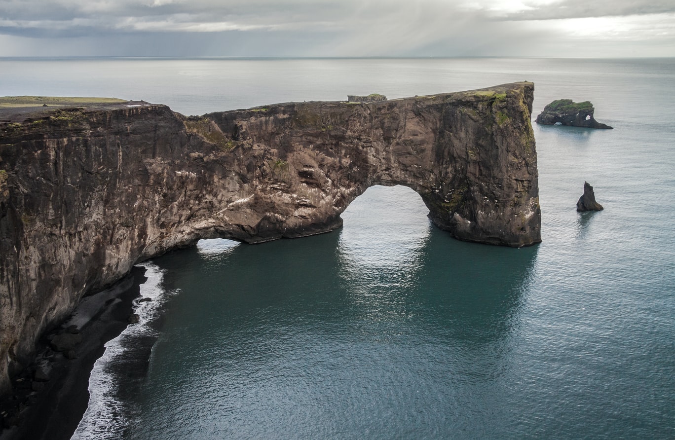 Dyrhólaey Arch Cliffside
