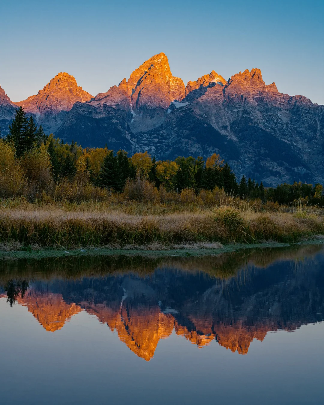 Teton Range Alpenglow