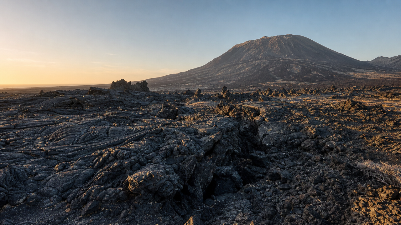 Black Lava Fields