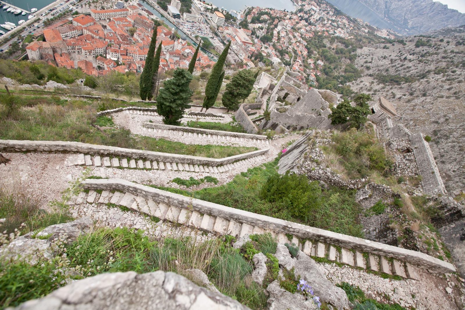 Kotor City Wall Zigzag