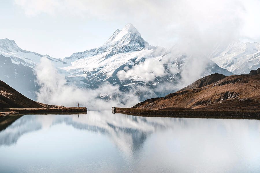 Bachalpsee Lake Reflection