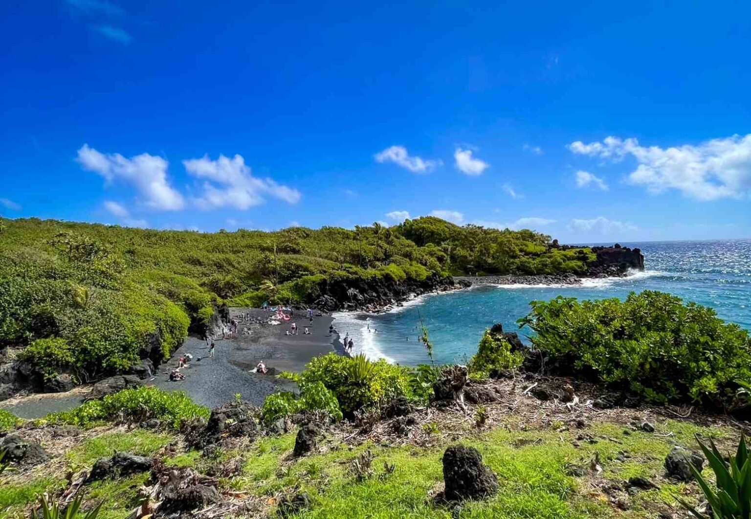Wai'anapanapa Black Sand Beach