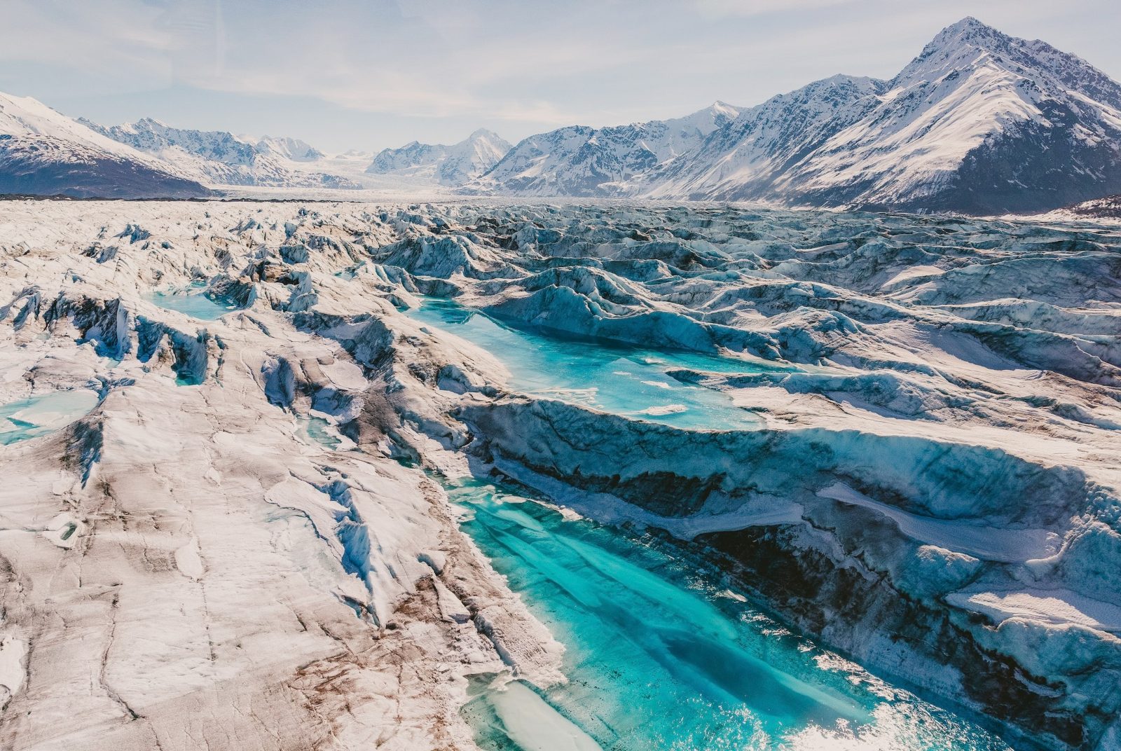 The Blue Meltwater Pools