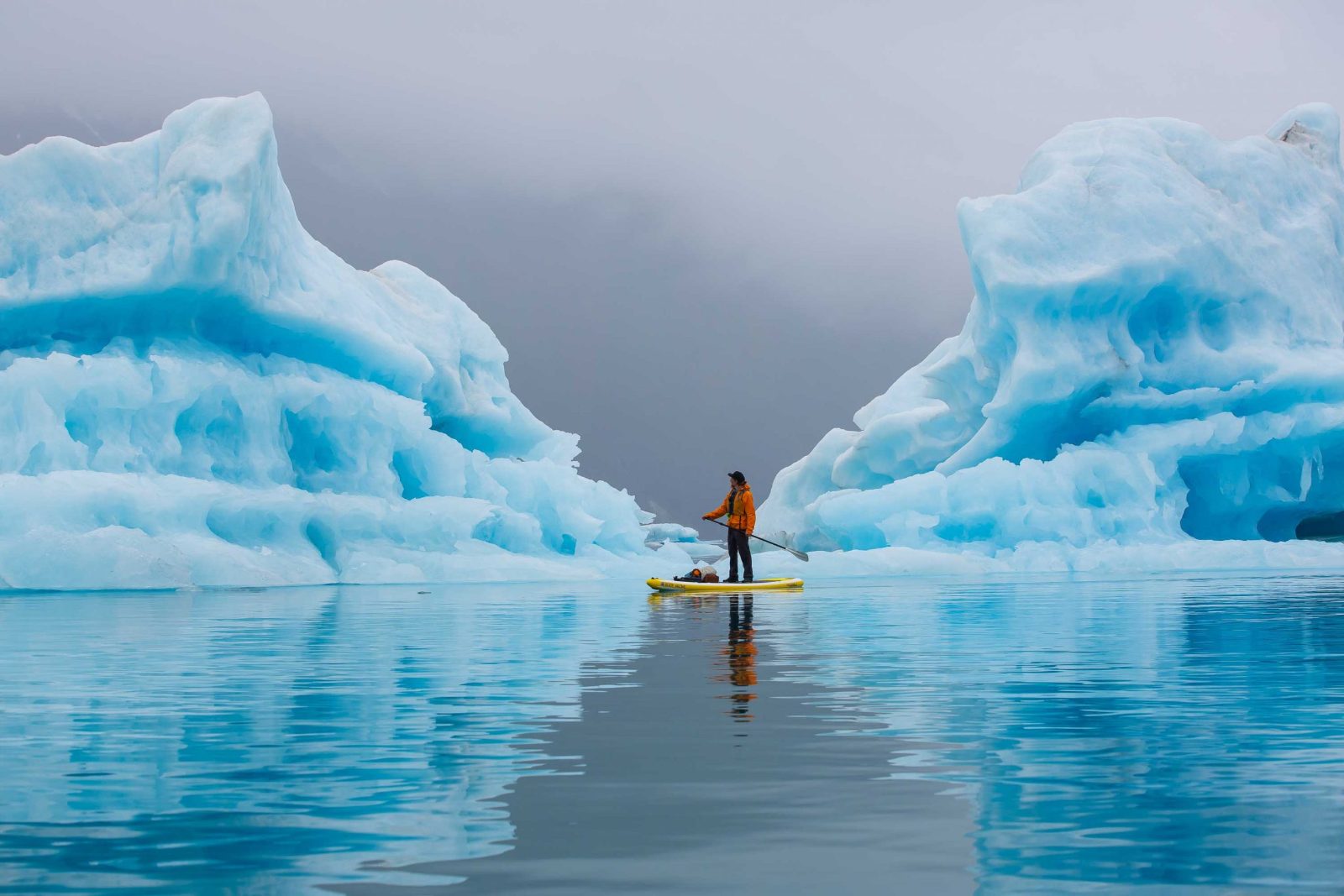 Knik Glacier Helicopter and Paddleboarding Tour