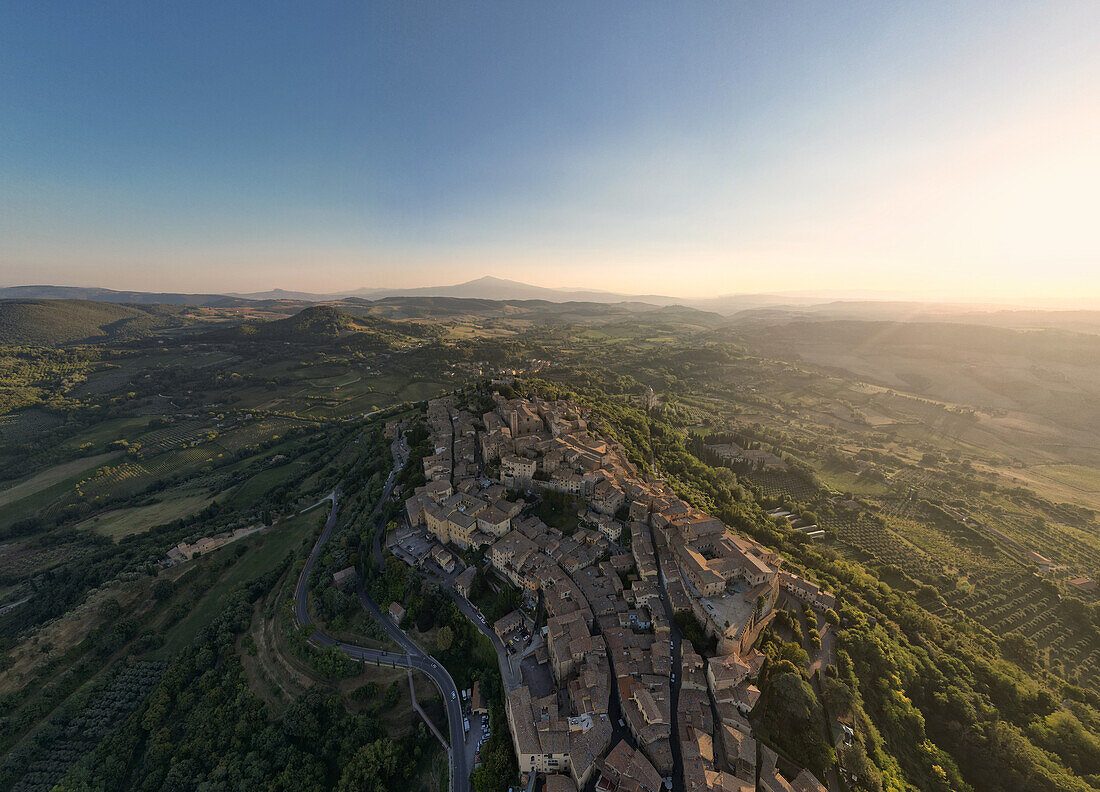Aerial Medieval Village