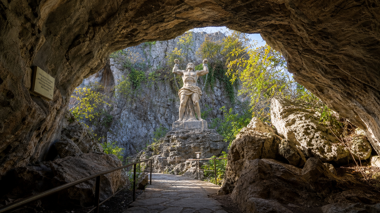 Prometheus Statue