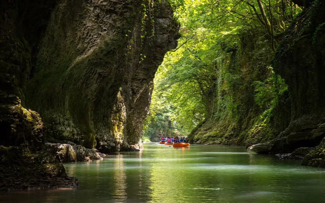 Martvili Canyon Boat Landing