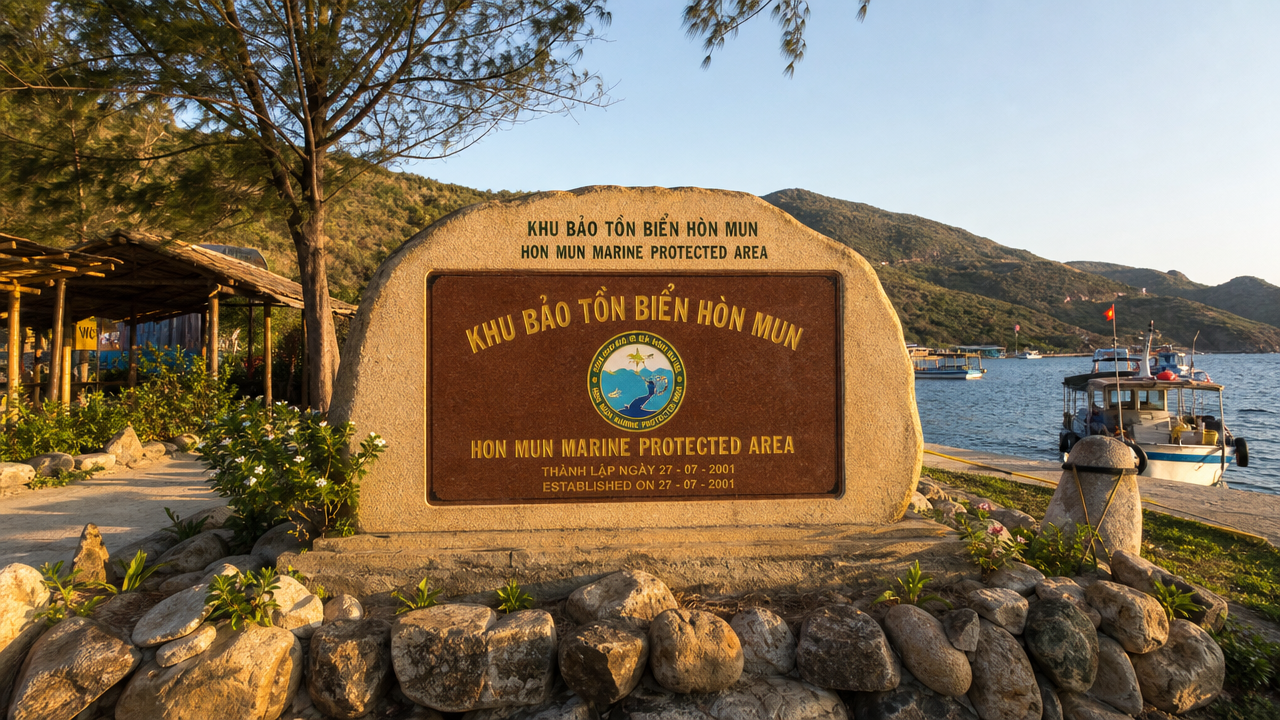 Hon Mun Marine Protected Area Sign