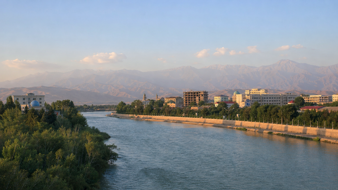 Syr Darya River Bank