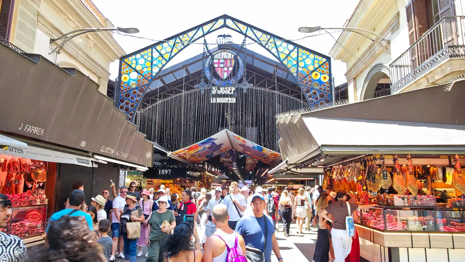 La Boqueria Iron Entrance