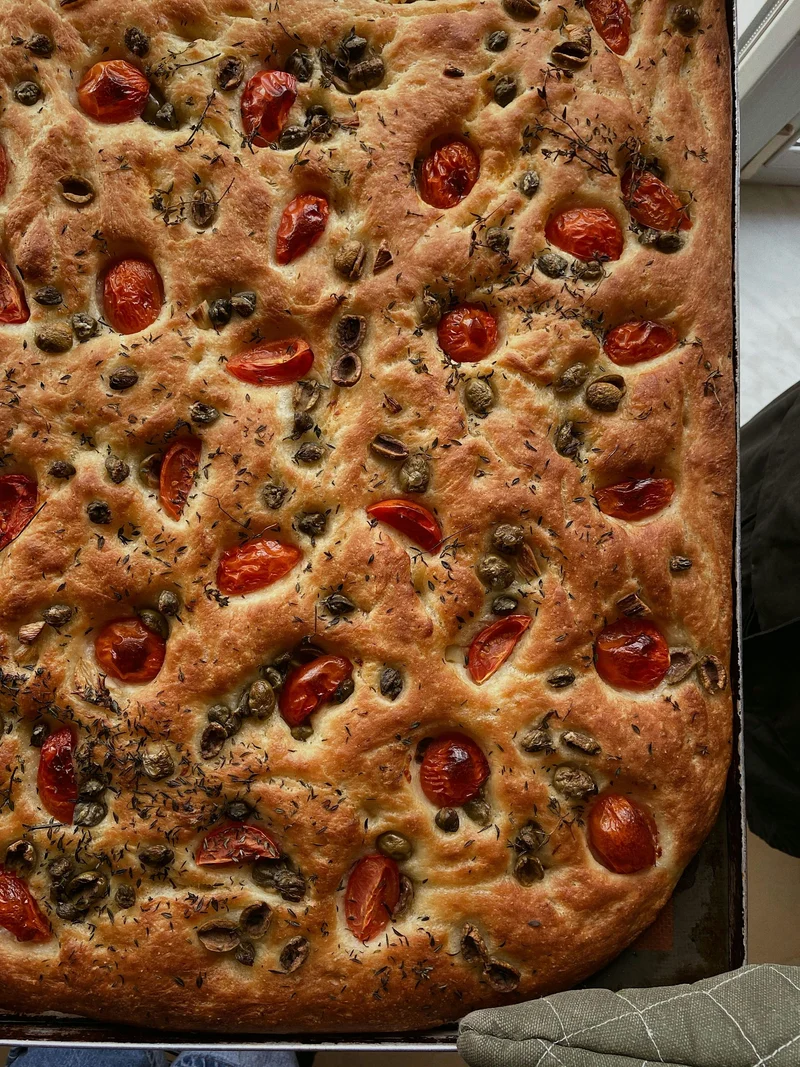 Ligurian Focaccia Baking
