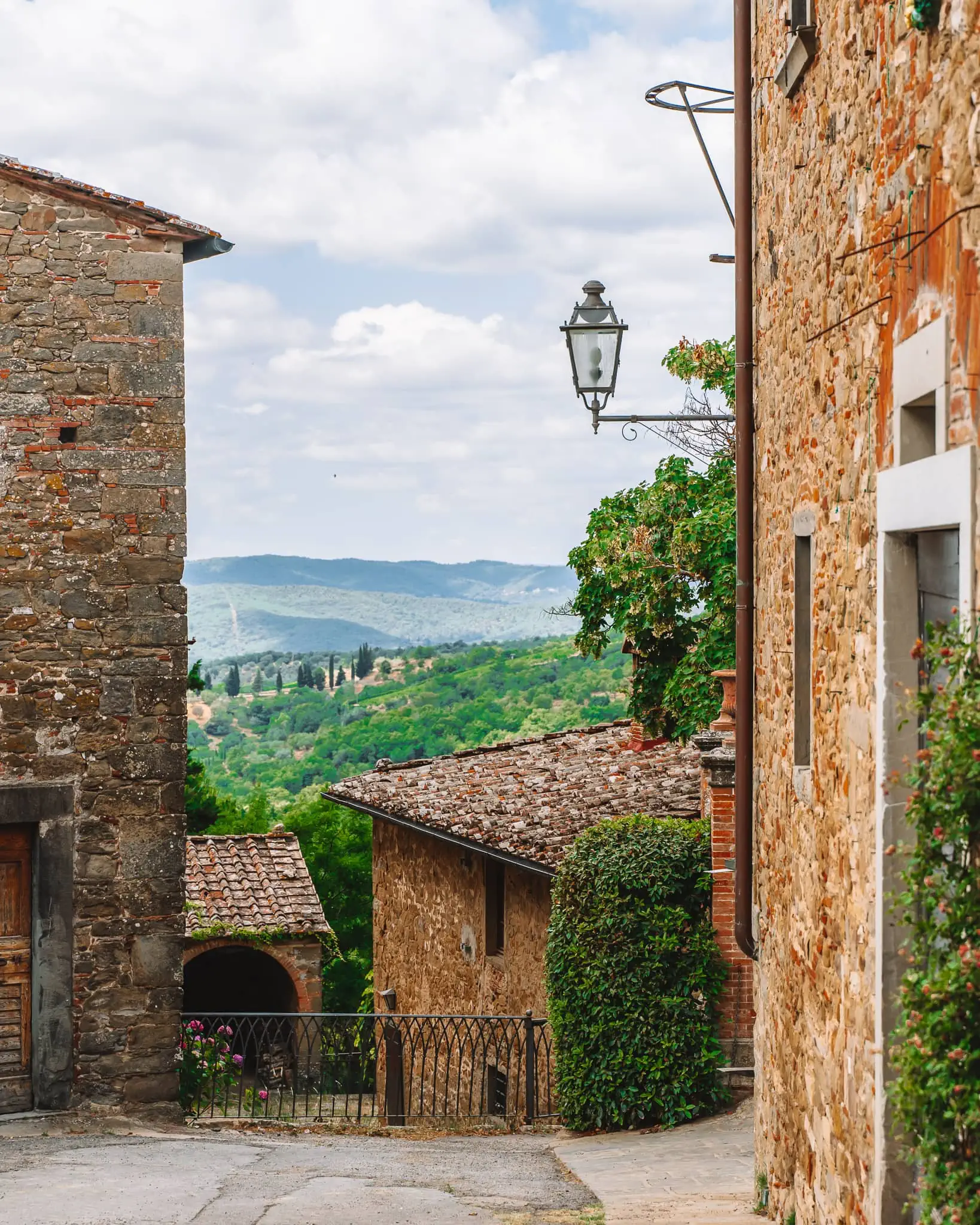 Panzano in Chianti city walls