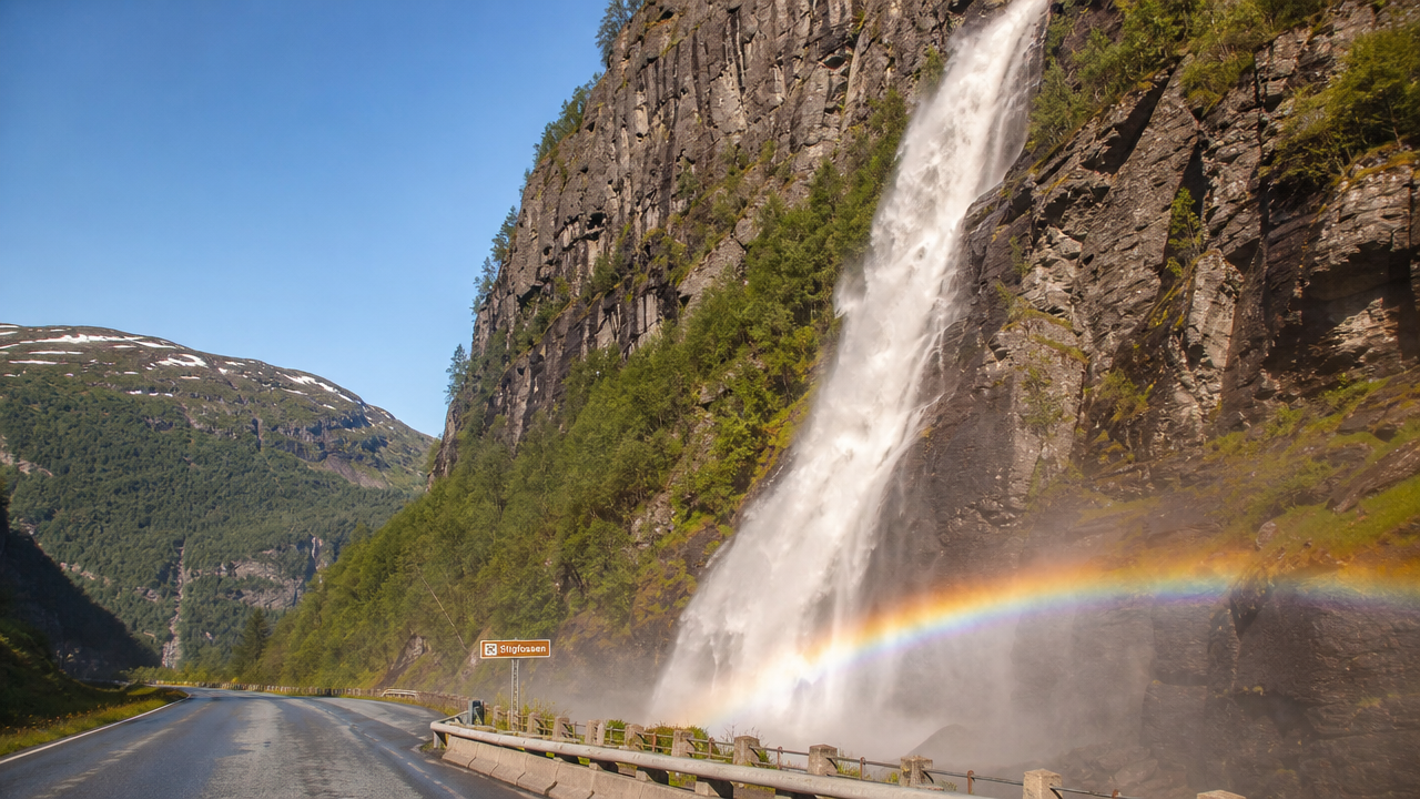 Stigfossen Waterfall