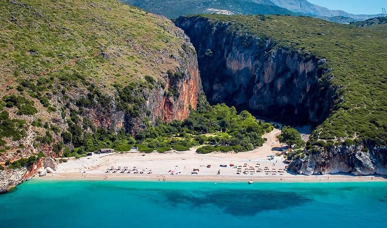Gjipe Beach Canyon