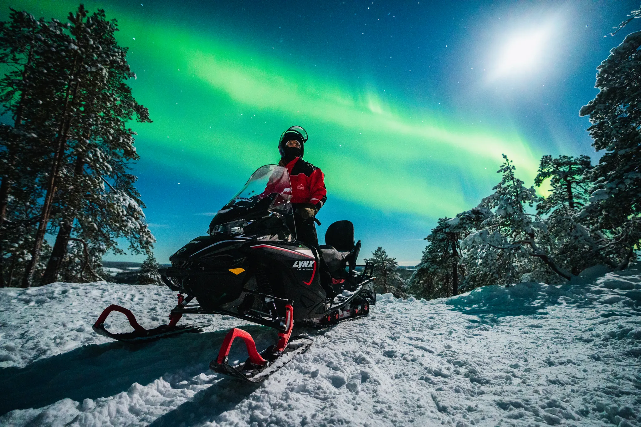 Snowmobile Northern Lights Tour Levi