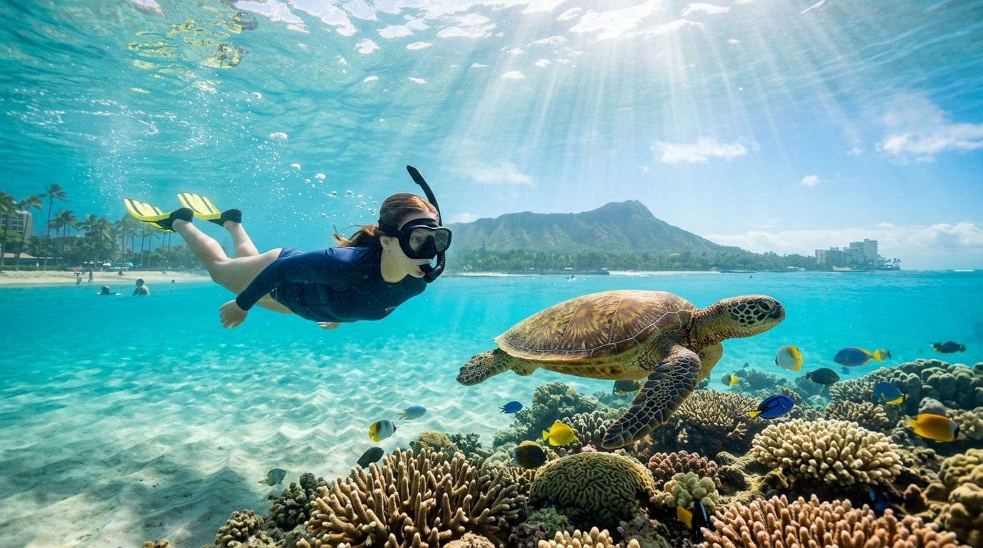 Waikiki Turtle Snorkeling