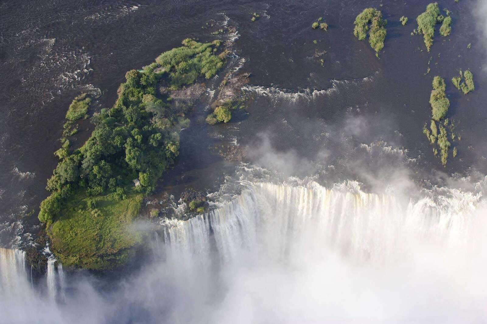 Livingstone Island Tour Above Victoria Falls