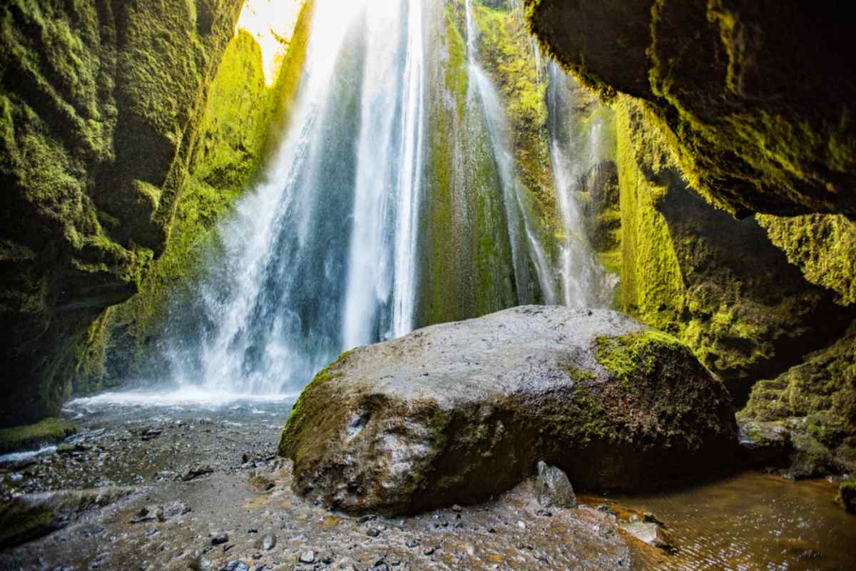 Nauthúsagil Ravine