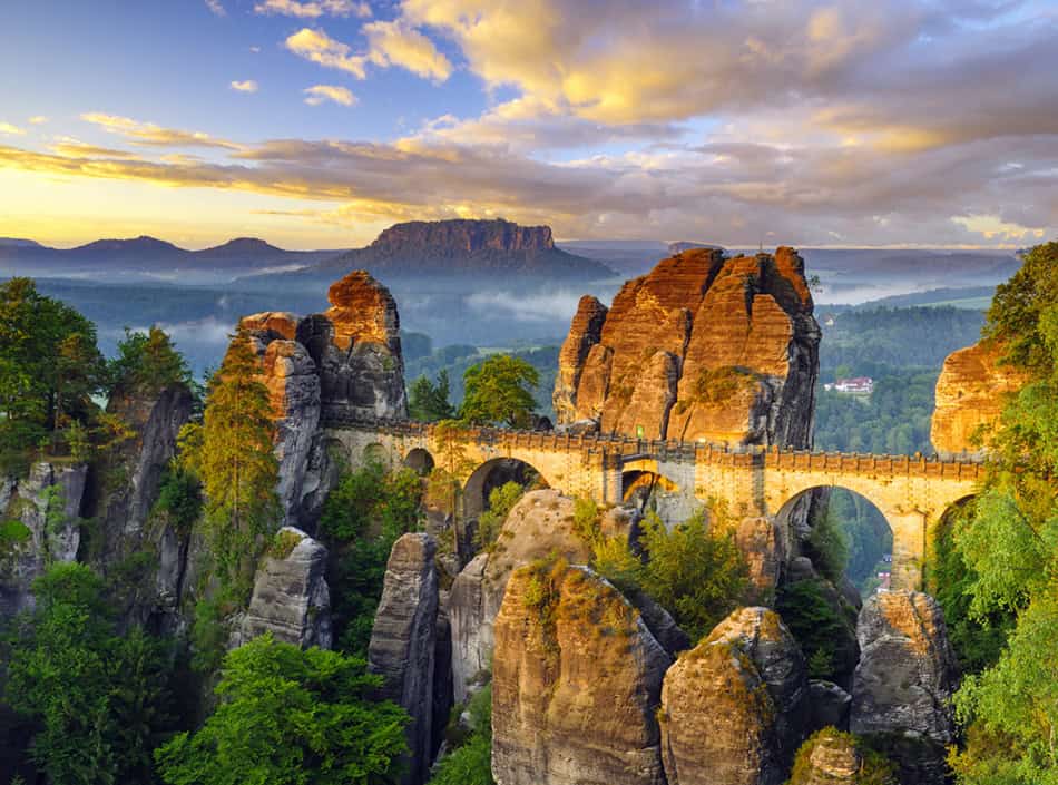 Bohemian and Saxon Switzerland National Park Map