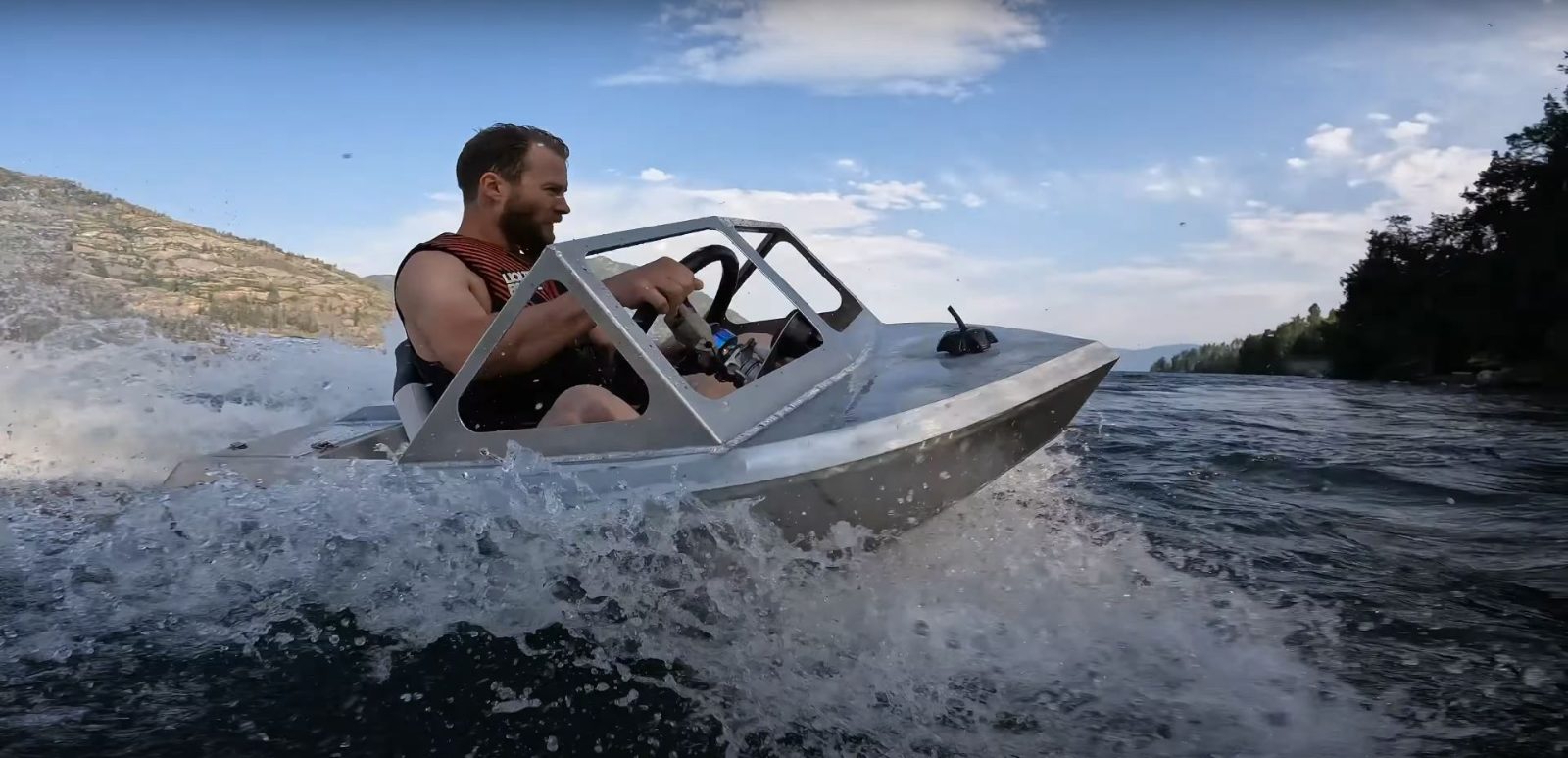 Jet Boat Deck Angle