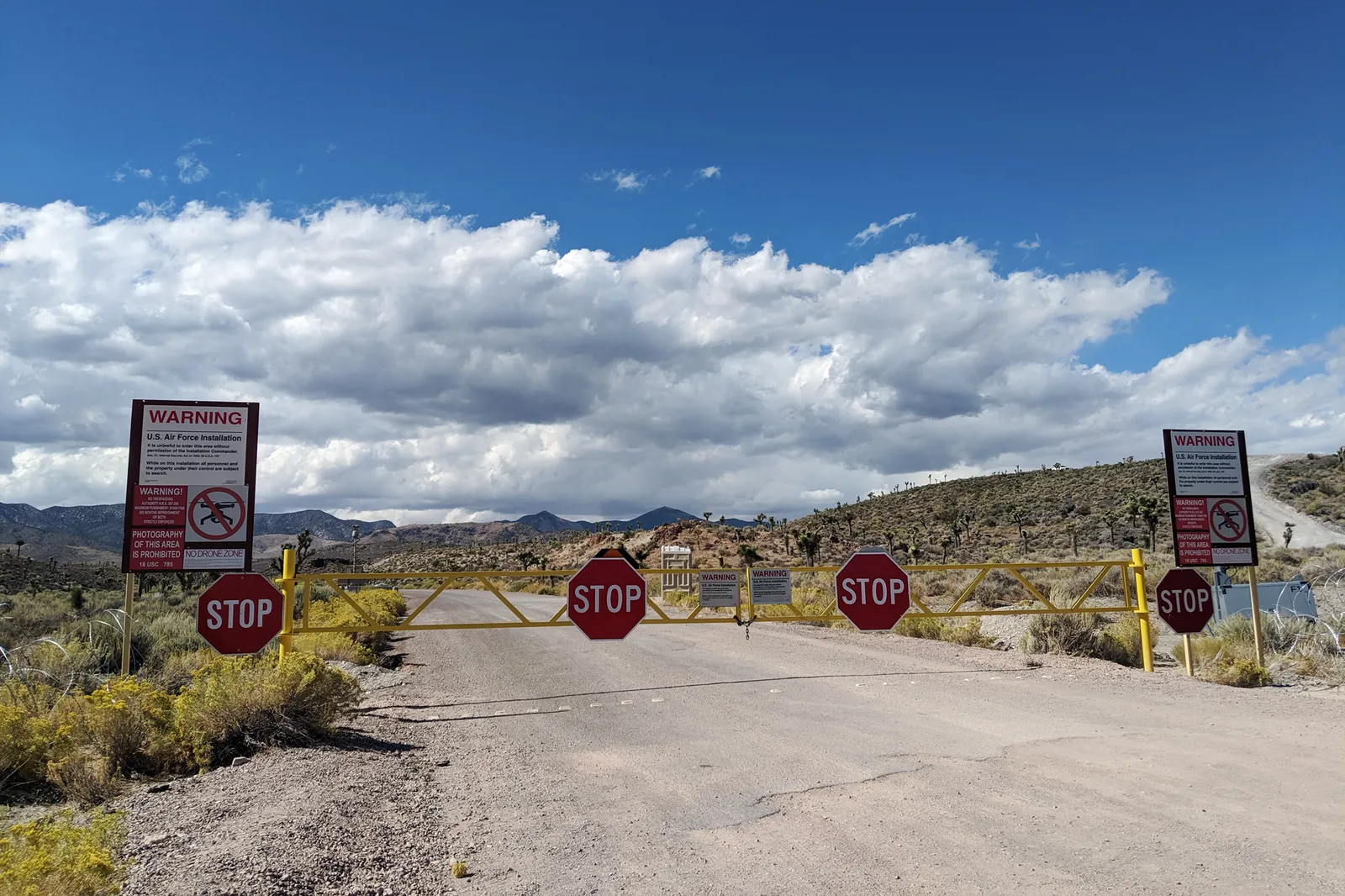 Groom Lake Road Gate