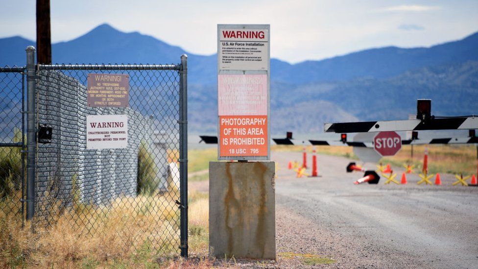 Groom Lake Road Entry
