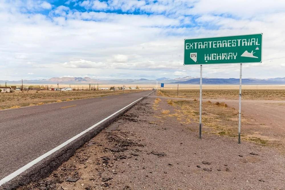 Extraterrestrial Highway Road Sign