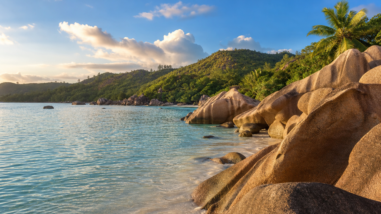 Anse Lazio Granite Boulders
