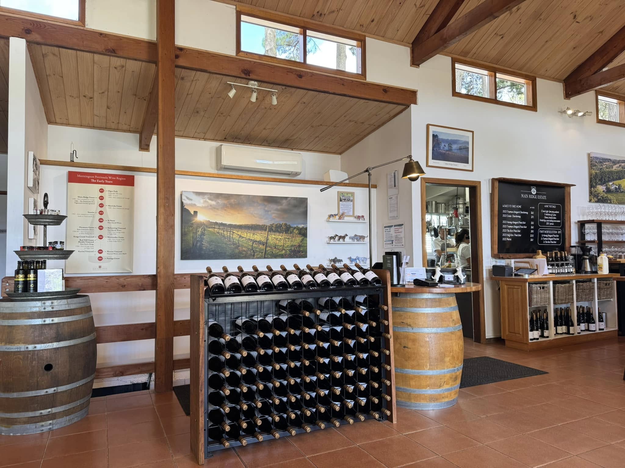Main Ridge Estate Barrel Room