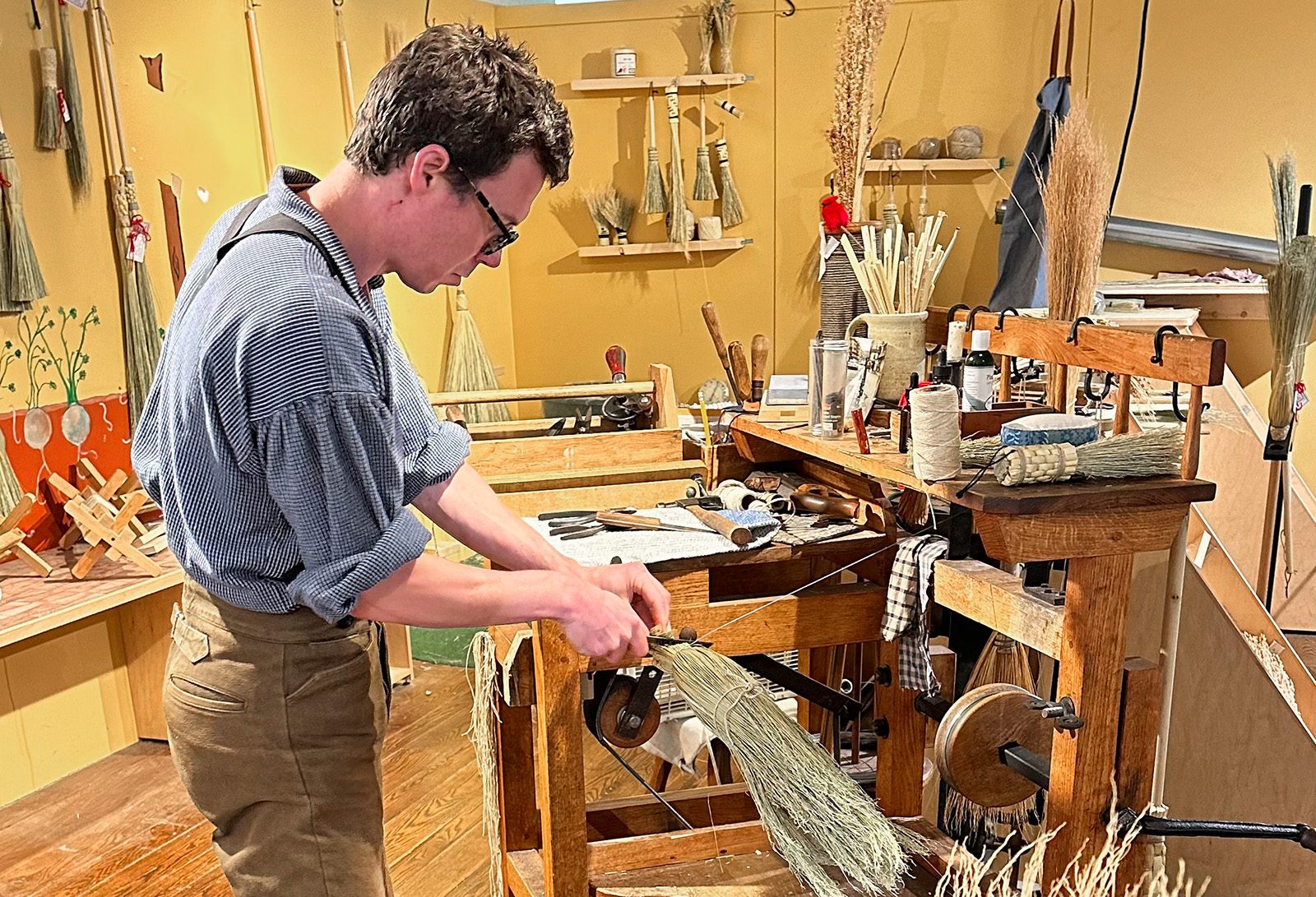 Salem Broom Making Class at The Witchery